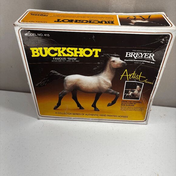 Breyer Horse 1985 Buckshot Famous Spanish Barb #415 Bob Scriver New Open Box - Picture 5 of 10
